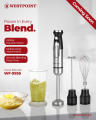 WF-9936 Hand Blender | High Power Multi-Function Hand Mixer | Stainless Steel Blades | Easy to Clean Portable Kitchen Appliance. 