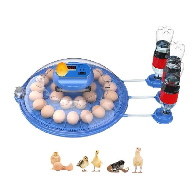 26 chiken Eggs New Intelligent Automatic Egg Incubator Dual Power 12v DC 220V