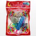 5 Pieces Confetti Balloons - Birthday globs Party wedding decoration confetti Foam tablets balloon Helium Latex Transparent Clear Balloon. 