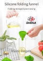 Silicone Funnel-Kitchen Gadgets Accessories Foldable Funnels for Water Bottle Liquid Transfer Food Grade. 