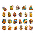 Diy Craft Sticker 50pcs Cute Cartoon Sloth Stickers Waterproof Vinyl Decals for Water Bottles Laptops Skateboards Diverse Animal Patterns Diy Art Decorative Graffiti Stickers Ideal for Scrapbooking. 