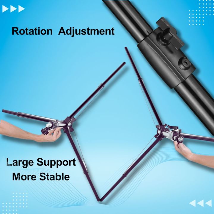APKINA%209.2ft/2.8m%20Light%20Stand,%20Heavy%20Duty%20All%20Metal%20Tripod%20Stand,%203%20Way%20Mounting%20Interface%20&%20Metal%20Locking%20Knobs,%20Max%20Load%2011lb/5kg%20-%20Image%204