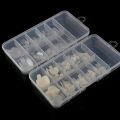 BeliefMelief  Profesional  100PCS/Box Acrylic Pointed False Toe Nails Manicure Kits Nail Art Decoration Box Transparent Tips Feet Full Nail Manicure Kits. 