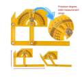 Angle Finder Multi-Angle Measuring RulerPlastic Protractor And Angle Template Tool Angle Finder With Articulating Arms. 