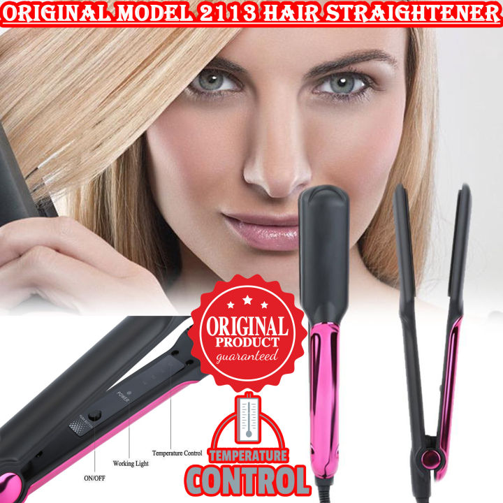 Original 2113 Professional Hair Straightener Ceramic Electric Professional Flat Hair iron Hair styling tool Beauty Set