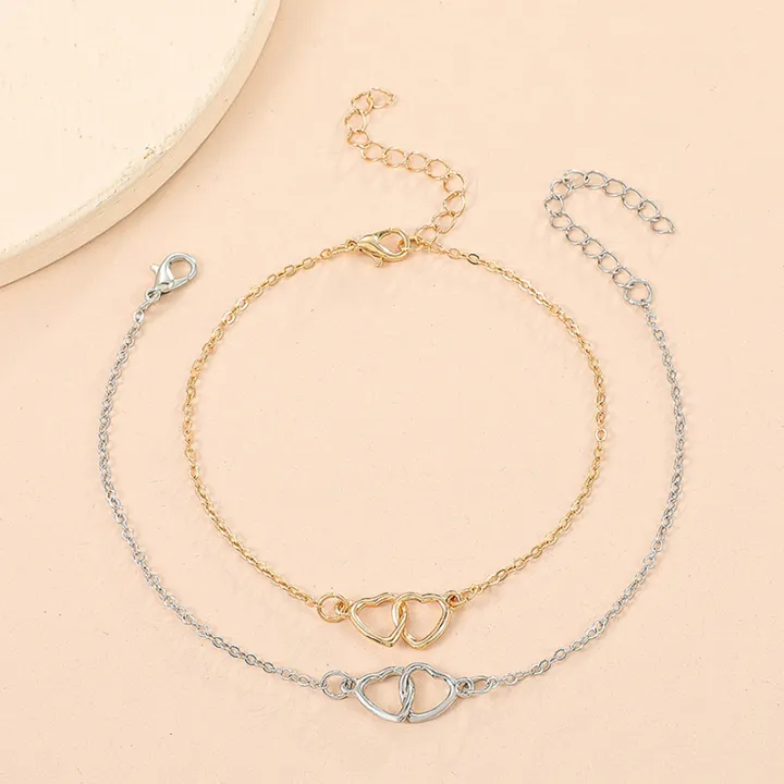 %E3%80%90In-Demand%20Item%E3%80%91%20Fashion%20Silver%20Color%20Double%20Heart%20Anklet%20for%20Women%20Bling%20Hollow%20Out%20Love%20Foot%20Ankle%20Leg%20Bracelet%20Chain%20Jewelry%20WANNA%20-%20Image%202