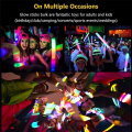 6Pcs Light Up Foam Sticks LED Foam Sticks Glow Batons with 3 Modes Flashing Effect for Party,Concert and Event. 