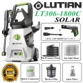 LUTIAN - LT306-1800C -  140 BAR HIGH CAR PRESSURE WASHER - 1800 WATTS -AUTO START - SELF PRIMING - PORTABLE- 2 IN 1 GUN ( LONG & SHORT). 