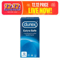 Durex Condoms Extra Safe 12 Pieces. 