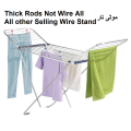 Cloth Drying Stand Folding Cloth Stand Cloth Hanging stands Drying Rack Thick Rods Not Wire Saddiq Tele Mall. 