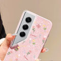 VRQR Shining Phone Case For Tecno Camon 40 Pro 4G 5G CM5 CM6 CM7 Fairy Full Screen Small Flower Soft Case with Hanging Rope. 