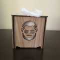 Laser Cut Tissue Box, Roll Tissue Holder, Dressing and Kids Table, Beautiful Home Décor, Beige Color, Smart Man. 