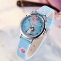 【Top mobile】JOYROX Cat Pattern Kids Watches Girls Quartz Analog Child for Women Student Clock Gift Relogio Feminino. 