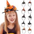Halloween Witch Party Headband Unique Design Headband Mini Pointy Witch Hat Hair Hoop Hairband Accessories Cosplay Party Decor. 