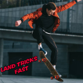Skateboard Wheel Lock Trainers TPU Plastic Ollies Kickflips,Black. 