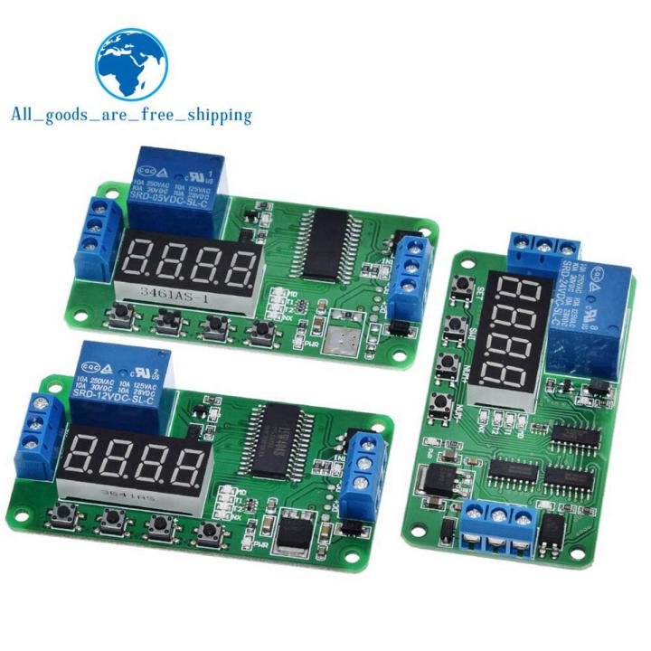 TZT CE030 DC 5V 12V 24V Multifunction Delay Relay Time Switch Turn on/off PLC Module