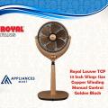Royal Fan Louver Pedestal Fan Standing Fan Copper 14 inch. 