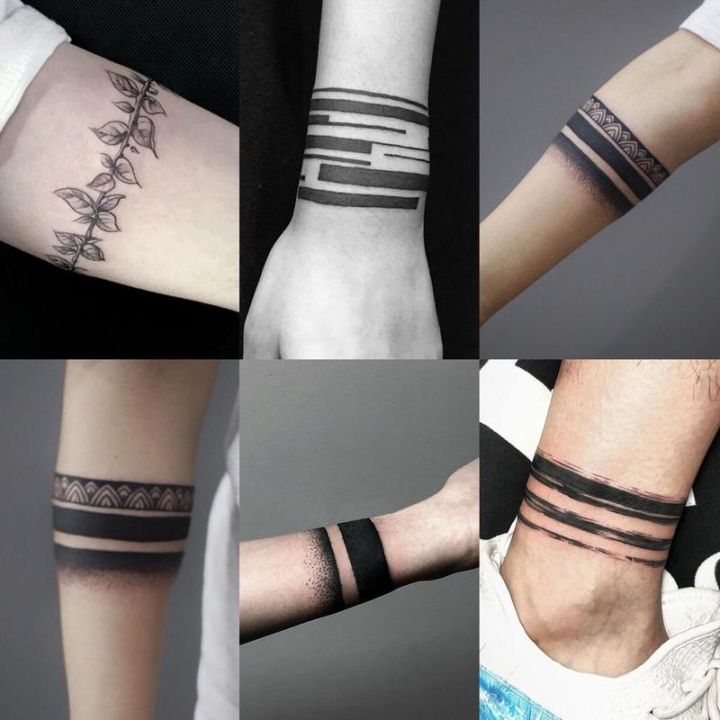 【MEET Magic Tattoo Semi-permanent temporary tattoo stickers waterproof 15 days tattoo armband bracelet fake tattoo