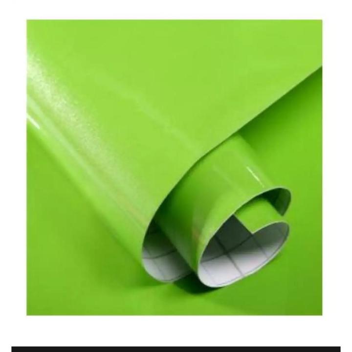 12 x 36 inches shiny parrot green light green sticker Carbon Pvc paper 3 feets for Mobiles sheet