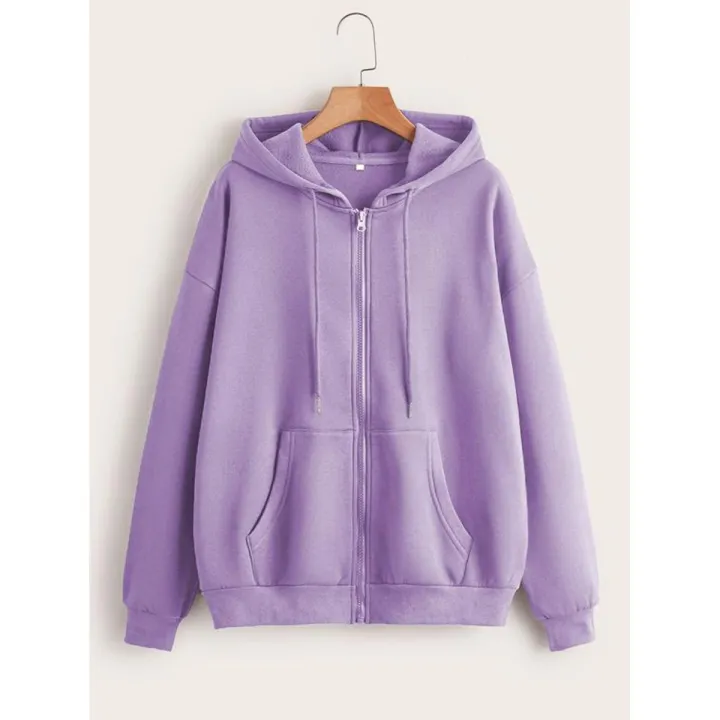 Jack%20Beos%20Purple%20Solid%20Drawstring%20Zip%20Up%20Drop%20Shoulder%20Hoodie%20-%20Image%203
