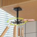 Kitchen Rotating Hook 360° [6 in 1] - Kitchen Storage Rack - Kitchen Storage Organizer - Hanging Utensils Organizer - Kitchen Spoon Holder - Kitchen Cabinet Storage Organizer - Hanging Hook 360° Kitchen Organizing Gadgets - Kitchen Space Saving Tools. 