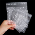 100pcs Plastic Transparent Packing Cellophane Bags Polka Dot Candy Cookie Gift Bag DIY Self Adhesive Pouch Candy Bags for Party. 