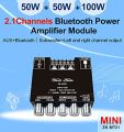 ZK-MT21 BLUETOOTH 5.0 SUBWOOFER AMPLIFIER BOARD 50WX2+100W 2.1 CHANNEL POWER AUDIO STEREO AMPLIFIER TONE BOARD BASS AMP AUX. 