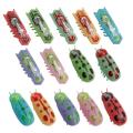 Electric Insect Cat Toy Cat Escape Obstacle Automatic Flip Toy Battery Operated Vibration Pet Beetle Playing Toy Mini Robot Bugs. 