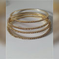 8 Piece Stone metal  Bangles For Women. 