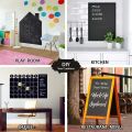 Black Matte Adhesive Chalkboard Contact Paper Vinyl Wall Decal Poster Alternative Bonus Chalks & Marker-Peel & Stick DIY Size. 