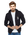 Ace -Black STYLISH  JAVENTUS RONALDO 7 Fleece Hoodie for Men. 