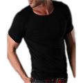 Zeeman Black Cotton Lycra T-Shirt for Tall and Slim. 