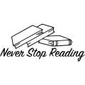 WallsArt Store Inspirational Wall Stickers, Vinyl Wall Decals For Reading Lovers, Reading Wall Art Book Stickers Family Living Room Library Study Room Kids Room. 