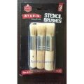3Pcs Wooden Stencil Brushes for Art Project Acrylic Oil Watercolor Painting Card Making and DIY Art Crafts Brush. 