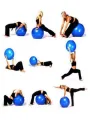 65 cm  Gym Ball - exercise ball - yoga ball fitness ball 65cm Purple. 
