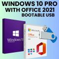 Winndows 10 Pro With Office 2021 Lifetime Activated Bootable USB 32 GB. 
