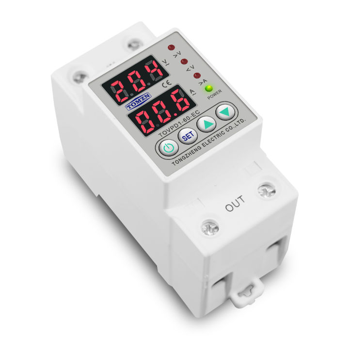Genuine Tomzn, Digital Voltage Protection Device, High Voltage, Low Voltage, Over Current Protection Device, Circuit Breaker, Also Solar Power LED Display, Adjustable