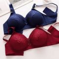 Pack of 2 Soft Foam Padded Bras for Women and Girls High Quality, Comfortable Fit in Beautiful Colors. 
