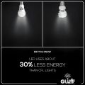 Gulf - LED Bulb - LED Bulb 12w – LED Lights for Room – Bulb Light for Decoration - Lights Bulb for Mirror - Energy Saver - Room Bulb - Brightness LED Bulb – Room Decoration Lights - AC220v - White/Golden. 