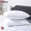 White Pillow (Pack of 2) High Quality filled with imported Ball Fiber Polyster. 
