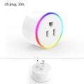 Smart Socket Scene Lights Timing Remote Control Wifi Smart Plug Power Sockets With Colorful Lights. 