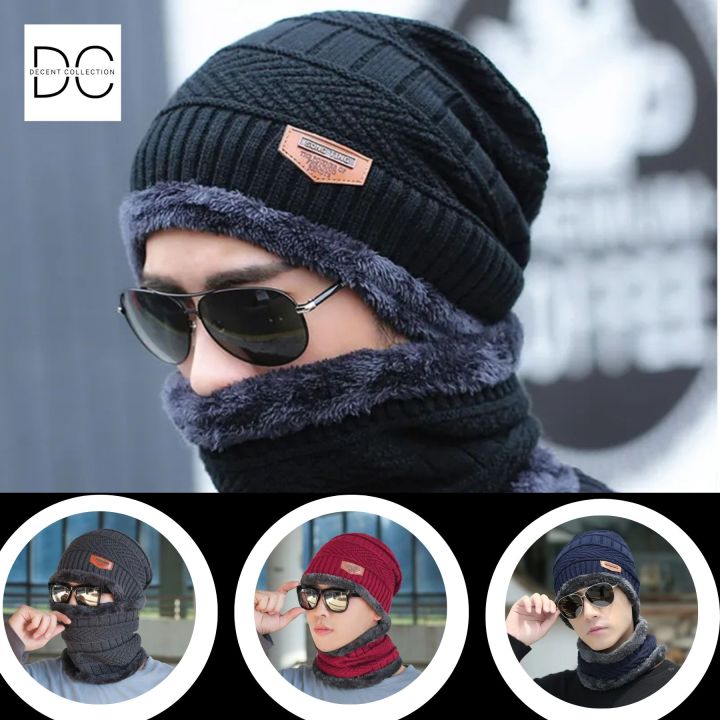 Hat%20and%20neck%20warmer%20Winter%20Beanie%20scarf%20Set%20Fleece%20Lined%20Skull%20Cap%20and%20Scarf%20Unisex%20Hat%20&%20Scarf%20Set%20Stylish%20Knit%20Skull%20Cap%20for%20Men%20Women%20-%20Image%202