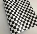 40x30CM Glossy Racing Sport Black White Checkered Flag Sticker Vinyl Film Adhesive Car Bike Motorcycle Laptop mobile Decal Car Wrap. 