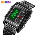 SKMEI Men's Fashion Watch Date Week LED Luminous Alarm Clock Waterproof Men's Watch 1868. 