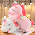 Gaint Unicorn Plush Toy Soft Stuffed Animal Toy Kawaii Unicorn Toys Bedding Pillow Cushion For Girls Lovely Baby Doll Kids Gift. 