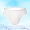 Summer Men's Ultra-thin Ice Silk Briefs Low-rise Seamless 3d U Convex Panties Breathable Translucent Underwear. 
