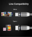 2 Port usb Charger charging Magnetic USB Cable For Huawei honor 10 i 8 9 lite 5X 9X 8A 8X mate 10 20 lite Nova 5T 3i 3 5i 5 pro. 