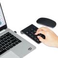 2.4G Wireless Numeric Keyboard USB Receiver Mouse 18 Keys Digital Keyboard Keypads Numpad For Accounting Gaming Accessories. 