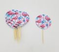 FLAMINGO THEME CUPCAKE TOPPER - PACK OF 10 CUPCAKE TOPPERS - FLAMINGO CUPCAKE TOPPERS. 