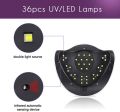 Original Bellanails UV Light LED Nail Lamp 120W Professional LED Gel Nail Lamp for Home or Salon Gel Nail Polish Dryer 3X Faster Than Traditional UV Nail Lamp Nail Dryer Curing Lamps 4 Time Presets UV Lamp. 